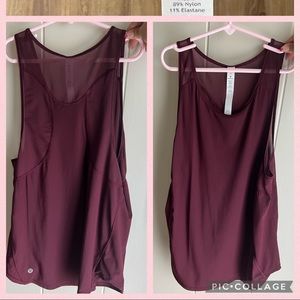 Maroon lululemon tank